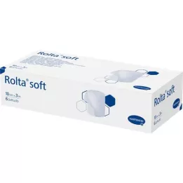 ROLTA Ligadura de algodão sintético macio 10 cmx3 m, 6 pcs