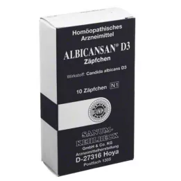 ALBICANSAN D 3 Supositórios, 10 unid