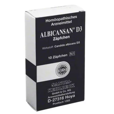 ALBICANSAN D 3 Supositórios, 10 unid