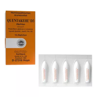 QUENTAKEHL D 3 Supositórios, 10 unid QUENTAKEHL D 3 Supositórios, 10 unid