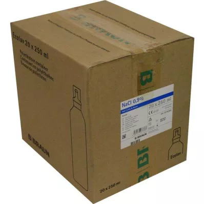 KOCHSALZLÖSUNG Solução de irrigação 0,9% B.Braun Ecolav, 20X250 ml KOCHSALZLÖSUNG Solução de irrigação 0,9% B.Braun Ecolav, 20X250 ml