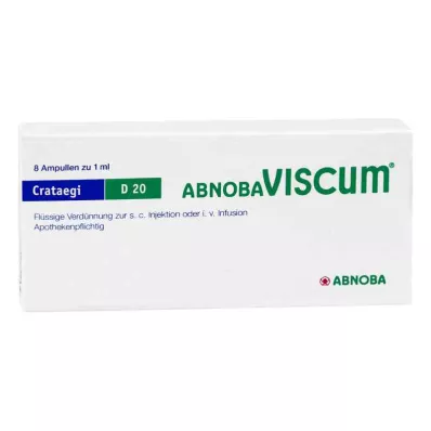 ABNOBAVISCUM Crataegi D 20 ampolas, 8 unid