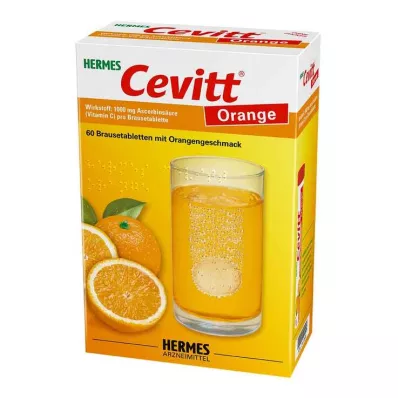 HERMES Cevitt Orange Comprimidos Efervescentes, 60 Cápsulas