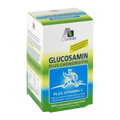 GLUCOSAMIN Cápsulas de 500 mg+Condroitina 400 mg, 90 unid