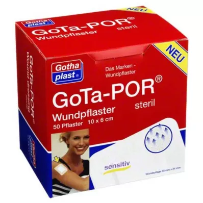 GOTA-POR Pensos para feridas estéreis 60x100 mm, 50 unidades GOTA-POR Pensos para feridas estéreis 60x100 mm, 50 unidades