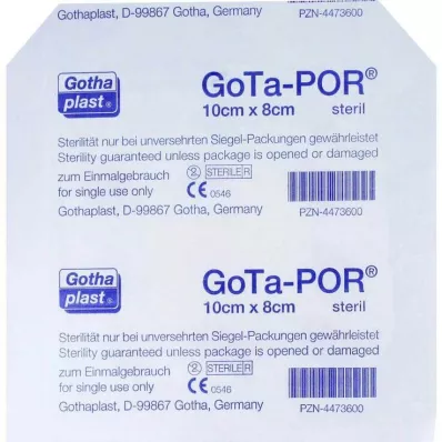 GOTA-POR Pensos para feridas estéreis 80x100 mm, 1 pc GOTA-POR Pensos para feridas estéreis 80x100 mm, 1 pc