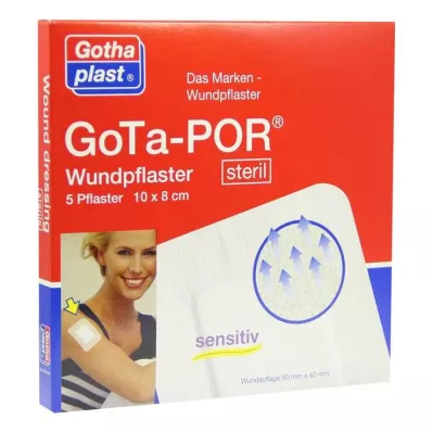 GOTA-POR Pensos para feridas estéreis 80x100 mm, 5 unid GOTA-POR Pensos para feridas estéreis 80x100 mm, 5 unid