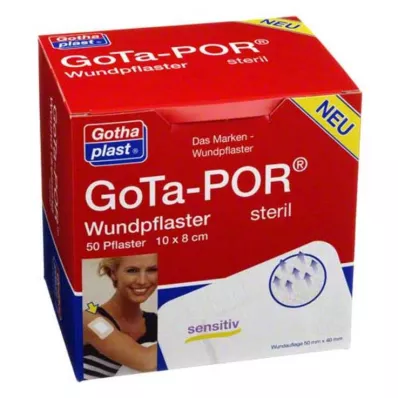 GOTA-POR Pensos para feridas estéreis 80x100 mm, 50 unidades GOTA-POR Pensos para feridas estéreis 80x100 mm, 50 unidades