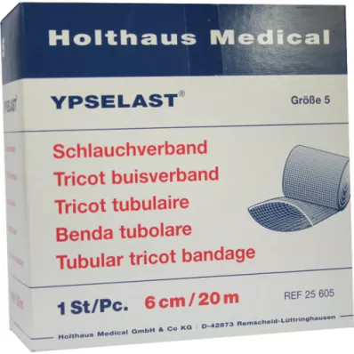 SCHLAUCHVERBAND Ypselast tamanho 5 20 m branco, 1 peça