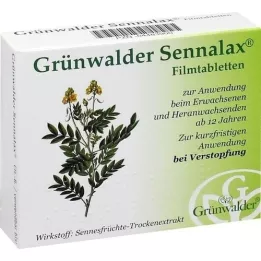 GRÜNWALDER Sennalax comprimidos revestidos por película, 30 unidades