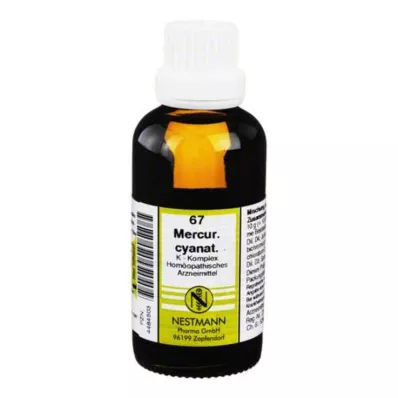 MERCURIUS CYANATUS Complexo K N.º 67 Diluição, 50 ml MERCURIUS CYANATUS Complexo K N.º 67 Diluição, 50 ml