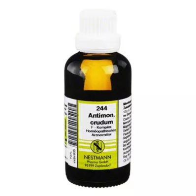 ANTIMONIUM CRUDUM Complexo F N.º 244 Diluição, 50 ml