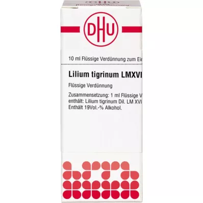 LILIUM TIGRINUM LM XVIII Diluição, 10 ml