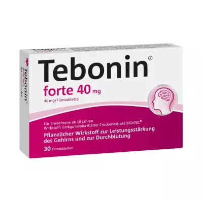 TEBONIN forte 40 mg comprimidos revestidos por película, 30 unid TEBONIN forte 40 mg comprimidos revestidos por película, 30 unid