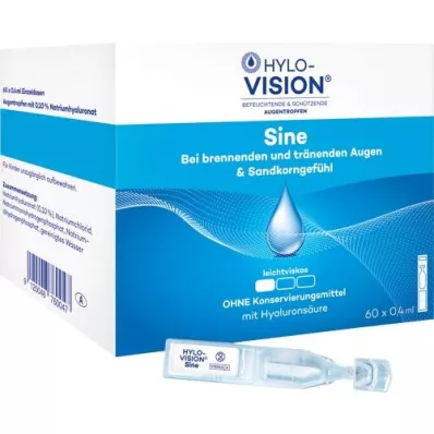 HYLO-VISION pipetas de dose única sine, 60X0,4 ml