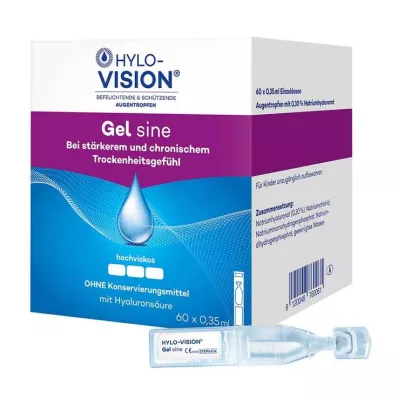 HYLO-VISION Pipetas de dose única Gel sine, 60X0,35 ml HYLO-VISION Pipetas de dose única Gel sine, 60X0,35 ml