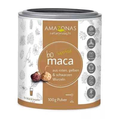 MACA Pó orgânico 100% puro, 100 g MACA Pó orgânico 100% puro, 100 g