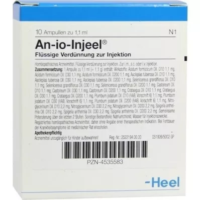 AN-IO Ampolas de Injeel, 10 unidades