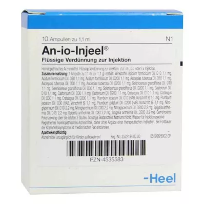 AN-IO Ampolas de Injeel, 10 unidades