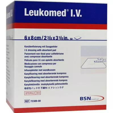 LEUKOMED Emplastros I.V., 50 unidades LEUKOMED Emplastros I.V., 50 unidades