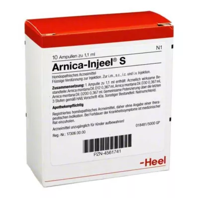 ARNICA INJEEL S Ampolas, 10 unid ARNICA INJEEL S Ampolas, 10 unid