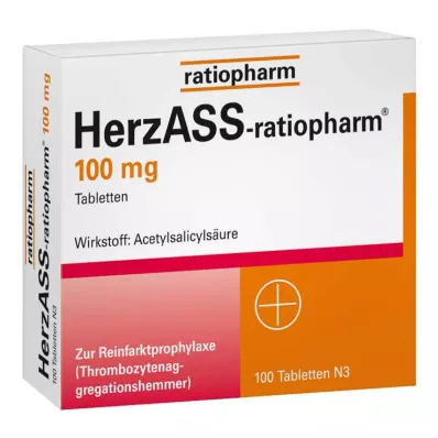HERZASS-ratiopharm 100 mg comprimidos, 100 unid HERZASS-ratiopharm 100 mg comprimidos, 100 unid