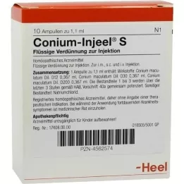 CONIUM INJEEL S Ampolas, 10 unid