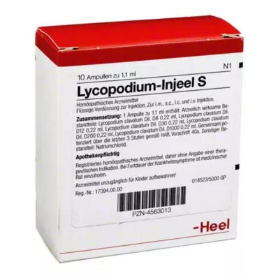 LYCOPODIUM INJEEL S Ampolas, 10 unid LYCOPODIUM INJEEL S Ampolas, 10 unid