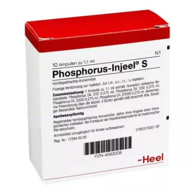 PHOSPHORUS INJEEL S Ampolas, 10 unid PHOSPHORUS INJEEL S Ampolas, 10 unid