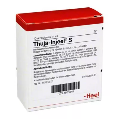 THUJA INJEEL S Ampolas, 10 unid