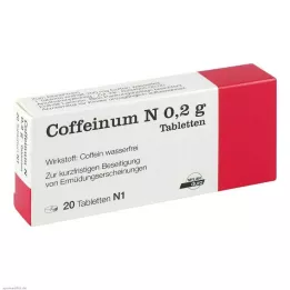 COFFEINUM N 0,2 g comprimidos, 20 unid