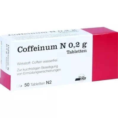 COFFEINUM N 0,2 g comprimidos, 50 unid