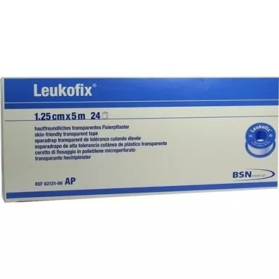 LEUKOFIX Gesso para ligaduras 1,25 cmx5 m, 24 pcs