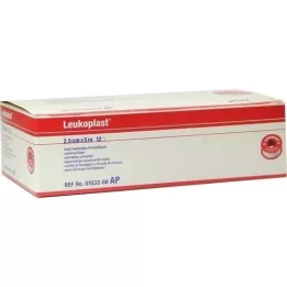 LEUKOPLAST 2,5 cmx5 m, 12 pcs