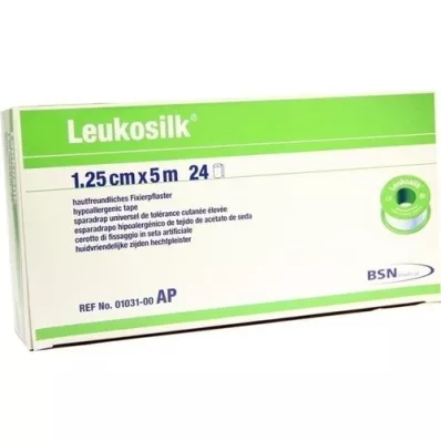 LEUKOSILK 1,25 cmx5 m, 24 peças