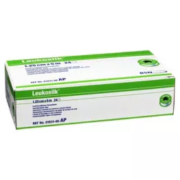 LEUKOSILK 1,25 cmx5 m, 24 peças