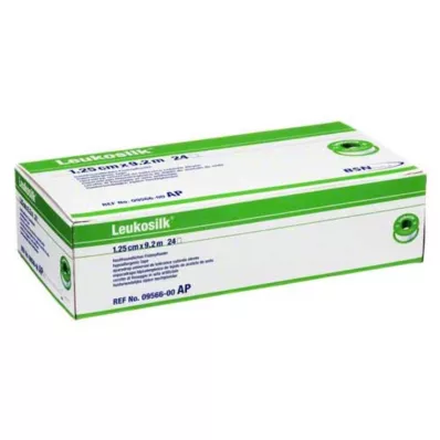 LEUKOSILK 1,25 cmx9,2 m, 24 pcs