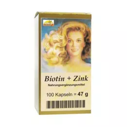 BIOTIN PLUS Cápsulas capilares de zinco, 100 unid