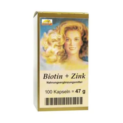 BIOTIN PLUS Cápsulas capilares de zinco, 100 unid