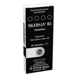 NIGERSAN D 5 comprimidos, 20 unid
