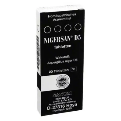 NIGERSAN D 5 comprimidos, 20 unid NIGERSAN D 5 comprimidos, 20 unid
