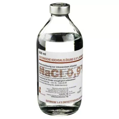 ISOTONISCHE Cloreto de sódio 0,9% Bernburg Inf.-L.Glas, 500 ml