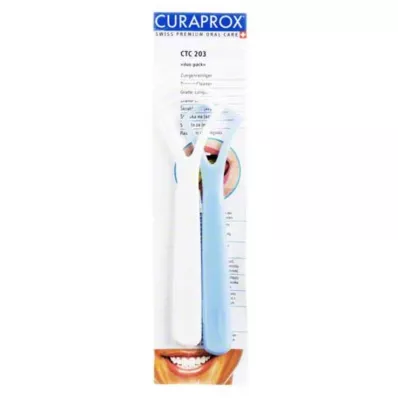 CURAPROX CTC 203 Limpa-línguas em embalagem blister, 2 unid CURAPROX CTC 203 Limpa-línguas em embalagem blister, 2 unid