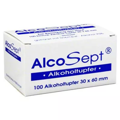 ALKOHOLTUPFER Alcosept, 100 pcs ALKOHOLTUPFER Alcosept, 100 pcs
