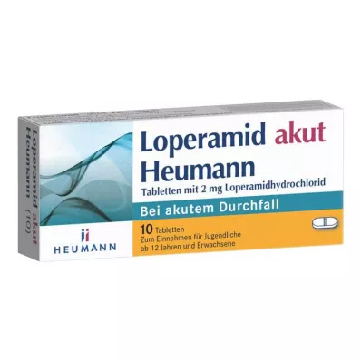 LOPERAMID Comprimidos Heumann agudos, 10 unidades LOPERAMID Comprimidos Heumann agudos, 10 unidades