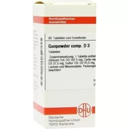 GUNPOWDER comp.D 3 comprimidos, 80 unid