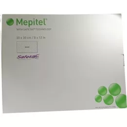 MEPITEL Pensos de malha de silicone 20x30 cm estéreis, 5 unidades