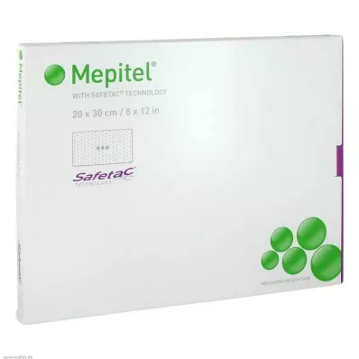MEPITEL Pensos de malha de silicone 20x30 cm estéreis, 5 unidades