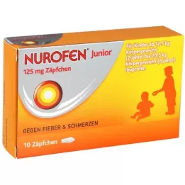 NUROFEN Supositórios Junior 125 mg, 10 unid