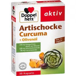 DOPPELHERZ Alcachofra+azeite+curcuma em cápsulas, 30 cápsulas